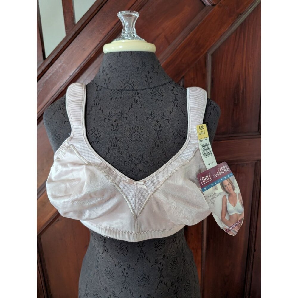 Bali Womens Comfort Cushion Strap Wire-Free Bra 42C Style 382 Full Support